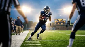 Image of an American football player