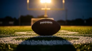 An image of an American football ball