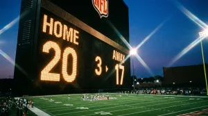 Image of the scoreboard with the match results